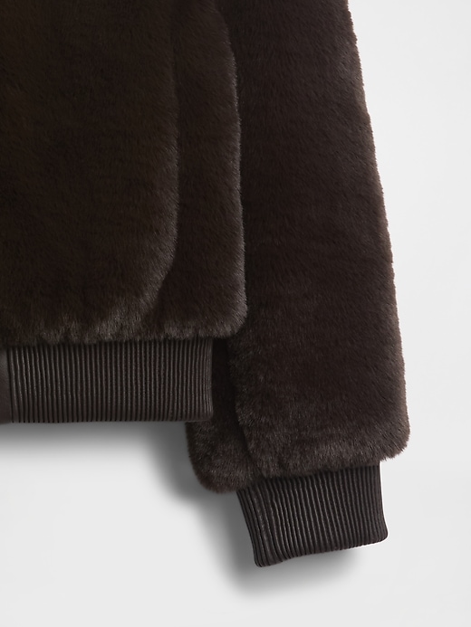 Faux Fur Bomber Jacket