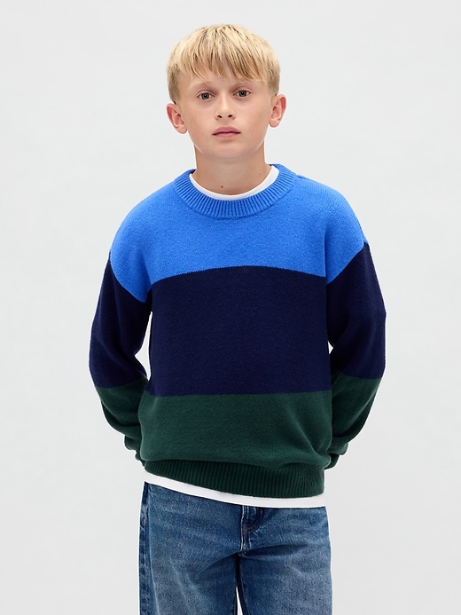 Image number 1 showing, Kids CashSoft Relaxed Crewneck Sweater
