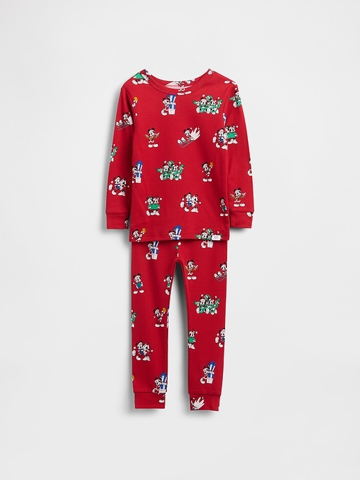 Image number 1 showing, Gap × Disney Kids & Baby Organic Brushed Cotton Holiday PJ Set