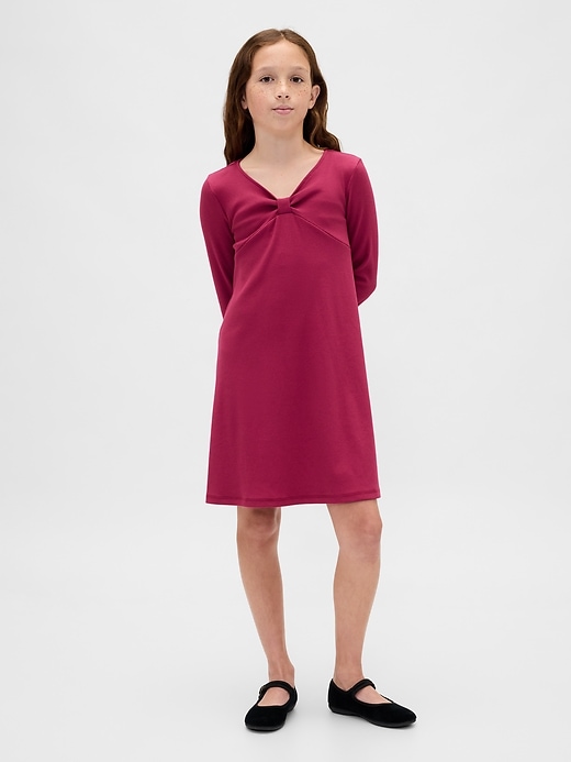 Image number 1 showing, Kids Rib Bow Dress