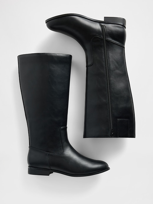 Image number 3 showing, Vegan Leather Riding Boots