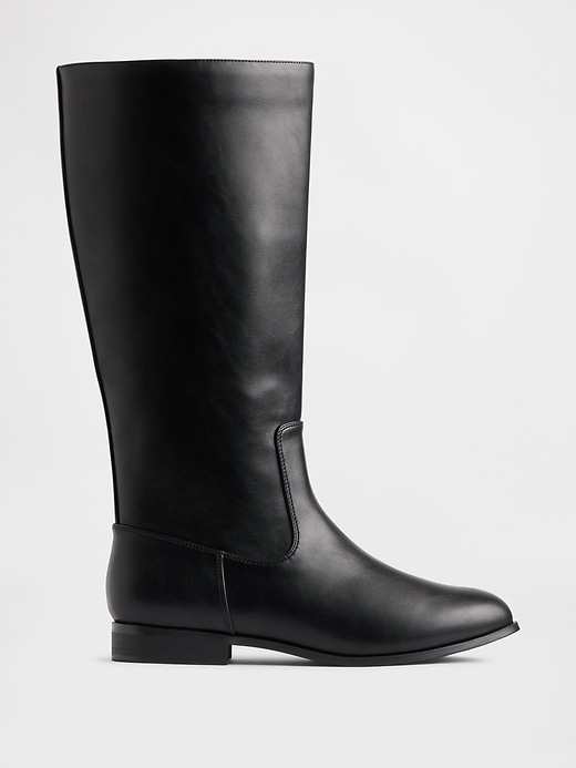 Image number 1 showing, Vegan Leather Riding Boots