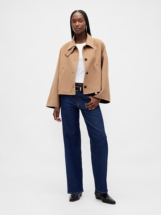 Image number 2 showing, Wool-Blend Swing Jacket