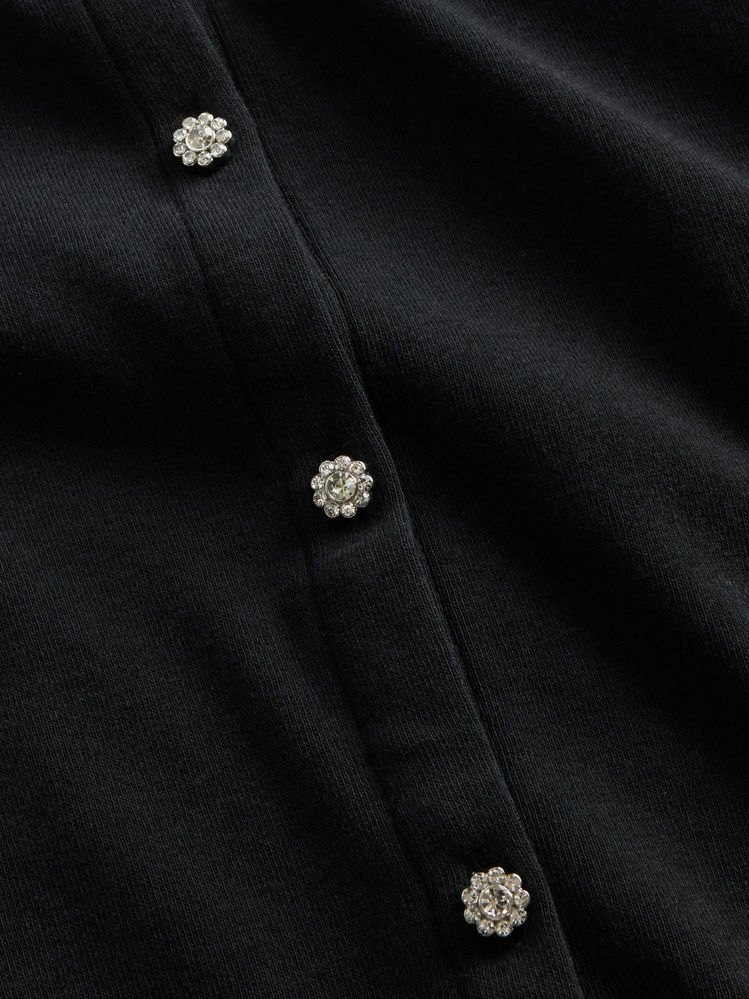 Modern Jewel Button Cardigan