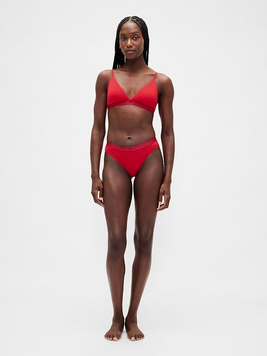 Image number 4 showing, Organic Stretch Cotton Triangle Bra