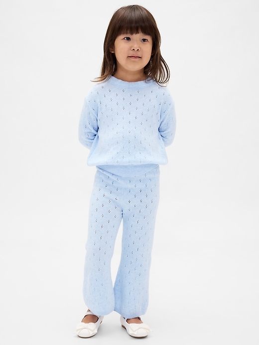 Image number 1 showing, Baby & Toddler CashSoft Pointelle Flare Pants