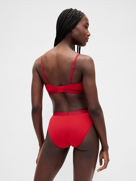 Image number 2 showing, Organic Stretch Cotton Logo Bikini