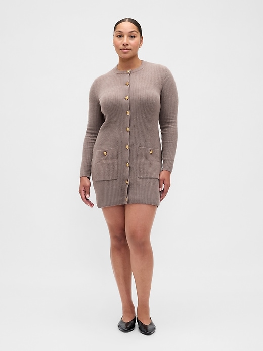 Image number 4 showing, CashSoft Rib Pocket Mini Sweater Dress