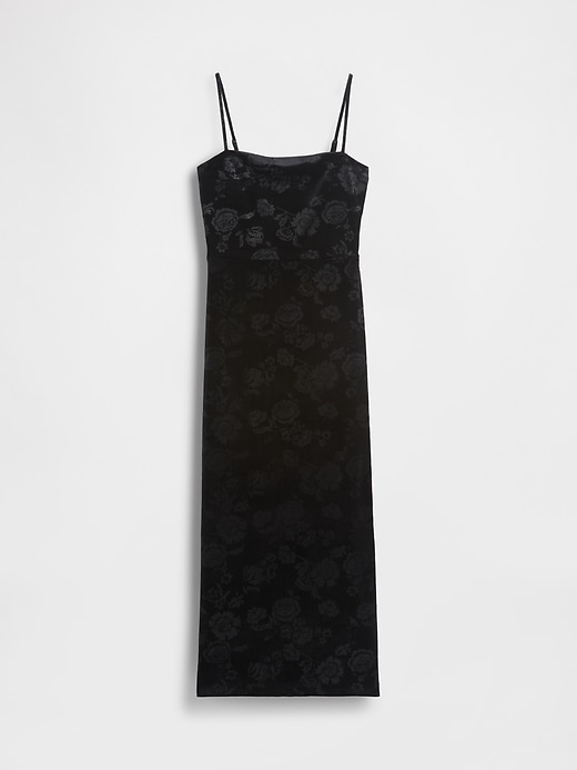 Image number 5 showing, Velvet Square-Neck Maxi Dress