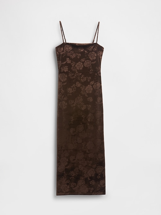 Image number 5 showing, Velvet Square-Neck Maxi Dress