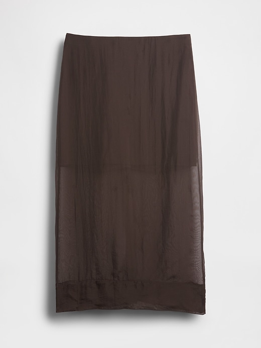 Image number 5 showing, Sheer Organza Maxi Skirt