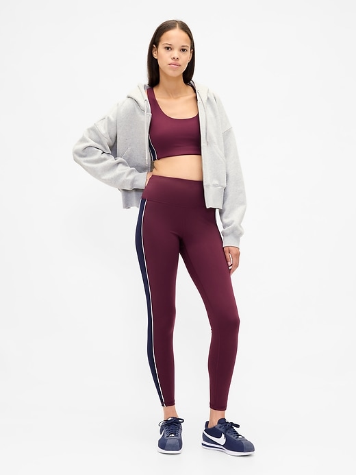 Image number 1 showing, GapFit High Rise Power Full Length Stripe Leggings