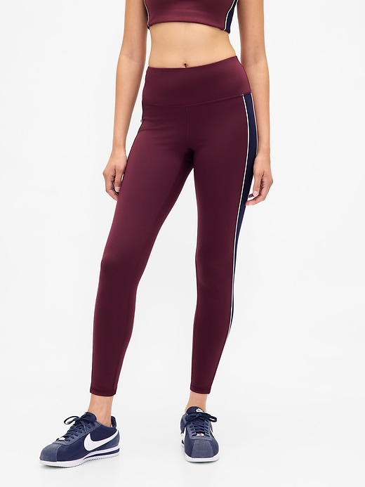 Image number 2 showing, GapFit High Rise Power Full Length Stripe Leggings