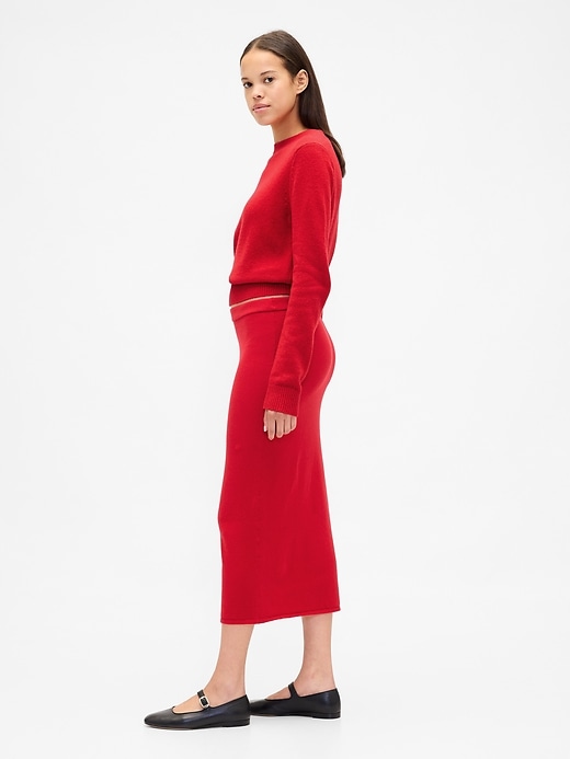 Image number 3 showing, CashSoft Stretch Midi Skirt