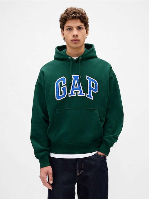 Adult Extra Heavyweight French Terry Oversized Logo Hoodie