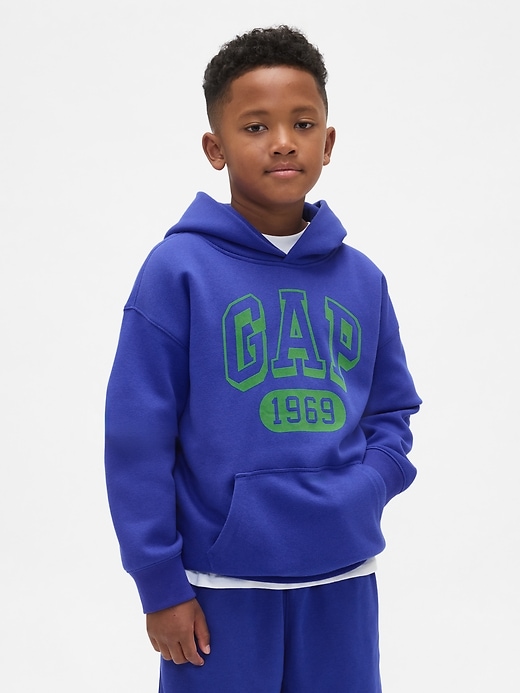 Image number 1 showing, Kids VintageSoft Logo Hoodie