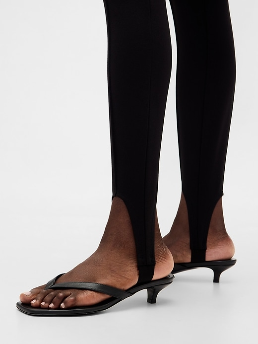 Image number 7 showing, High Rise Double Knit Stirrup Pants