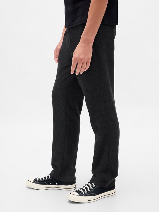 Image number 3 showing, Wool-Blend Relaxed Straight Trousers