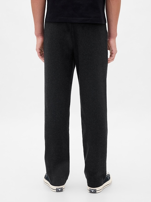 Image number 4 showing, Wool-Blend Relaxed Straight Trousers