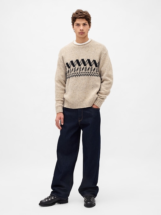 Image number 2 showing, Wool-Blend Roll-Neck Sweater