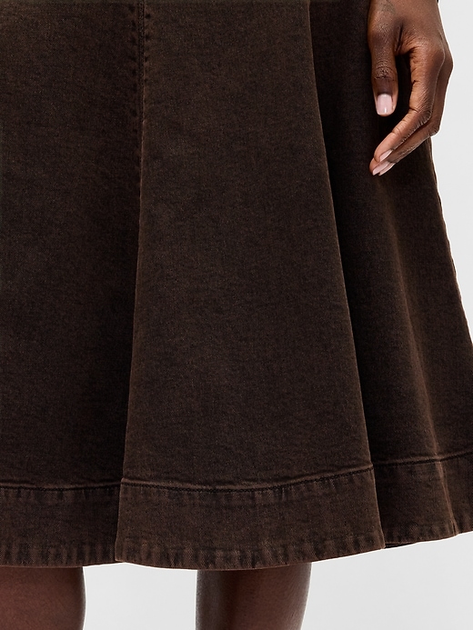 Image number 4 showing, Denim Tulip Midi Skirt