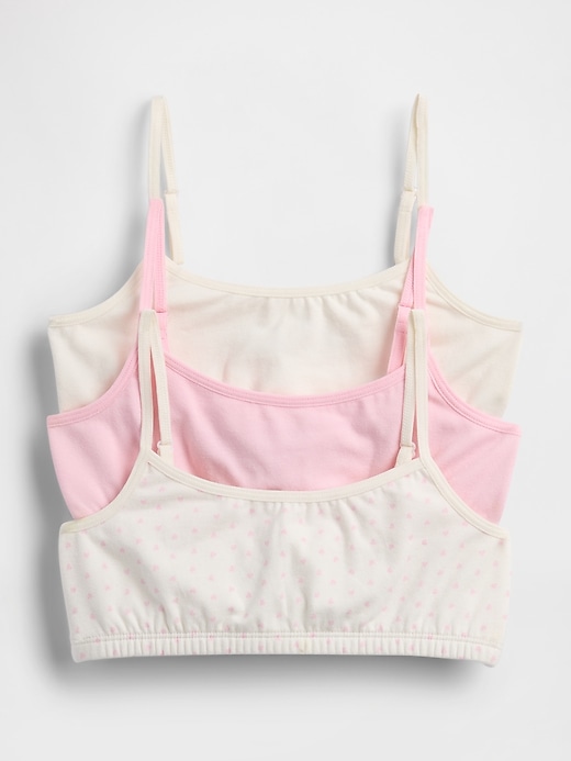Image number 1 showing, Kids Organic Stretch Cotton Basic Bra (3-Pack)