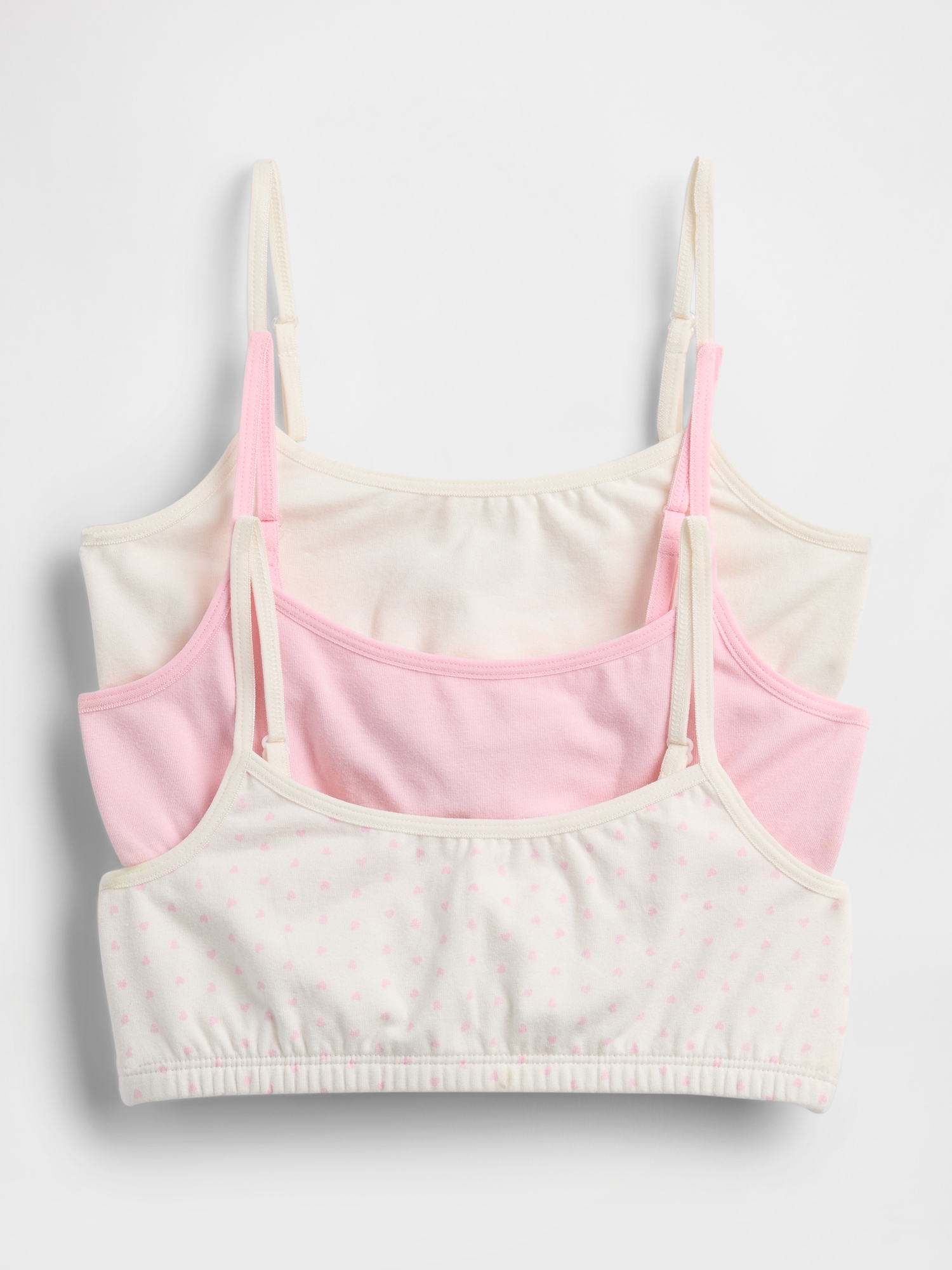 Kids Organic Stretch Cotton Basic Bra (3-Pack)