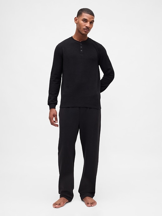 Image number 1 showing, Rib Henley PJ Shirt