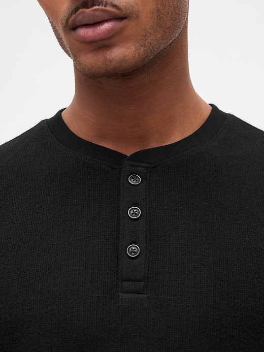 Image number 2 showing, Rib Henley PJ Shirt