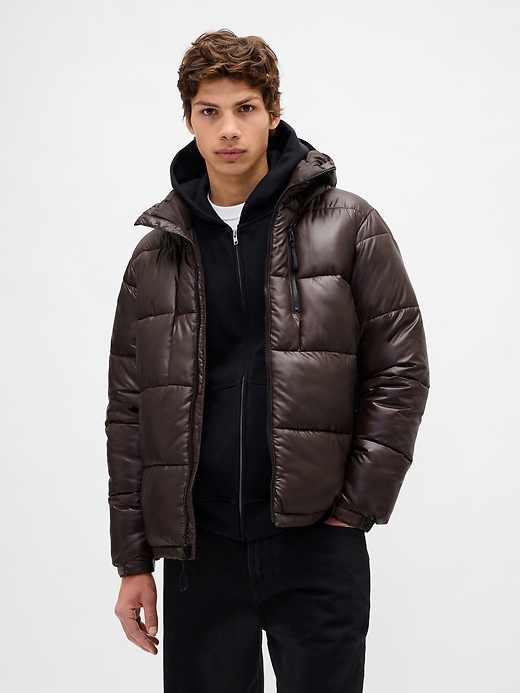 Image number 1 showing, Recycled Heavyweight Puffer Jacket