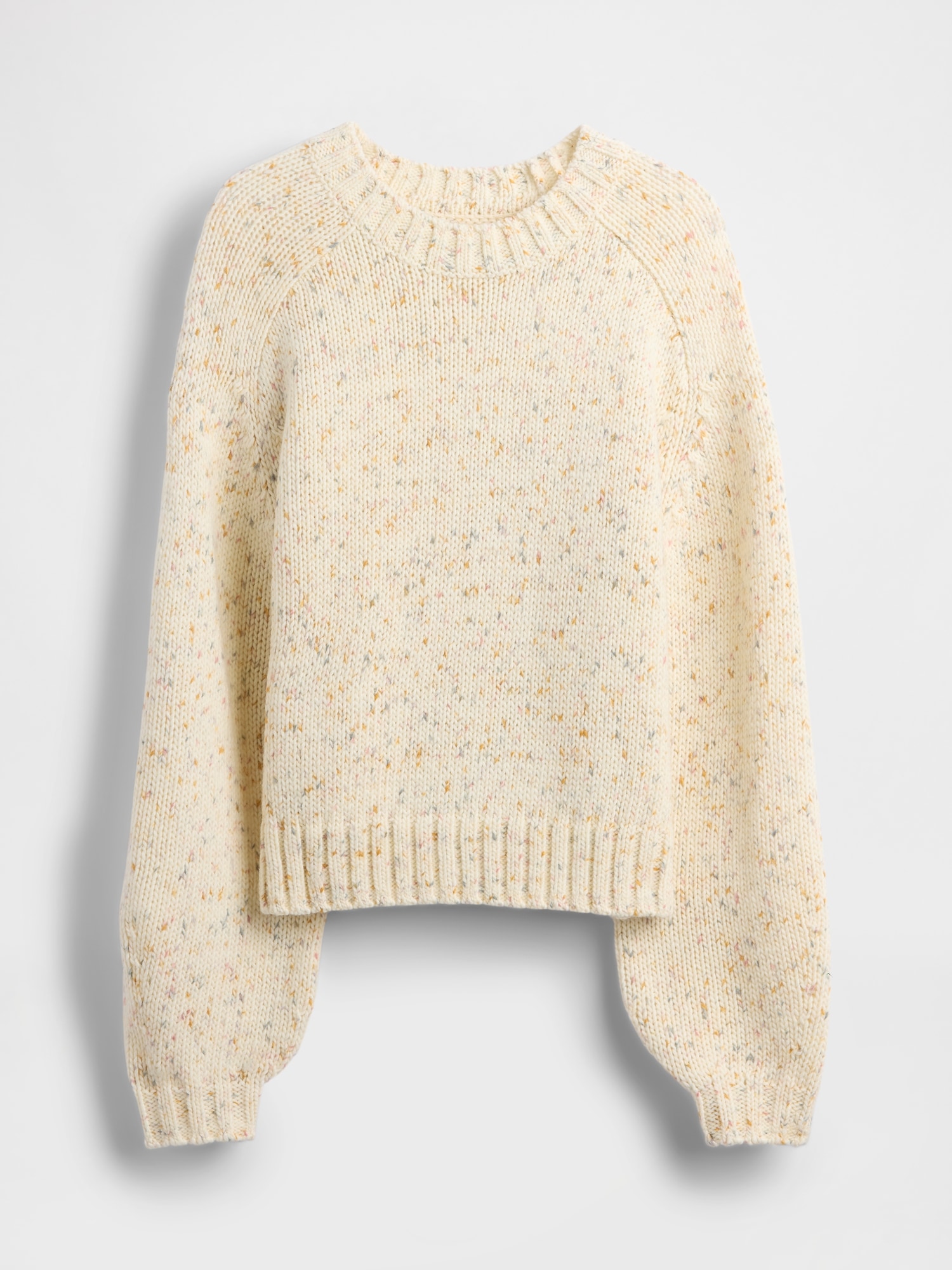 Cotton-Blend Relaxed Crewneck Sweater