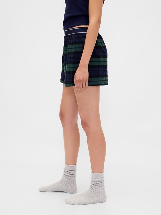 Image number 3 showing, Logo Flannel Boxer Shorts