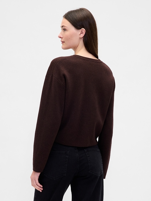 Image number 3 showing, Cotton-Blend Pocket Cardigan Sweater