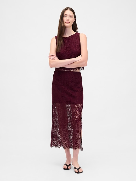 Image number 1 showing, Lace Maxi Skirt