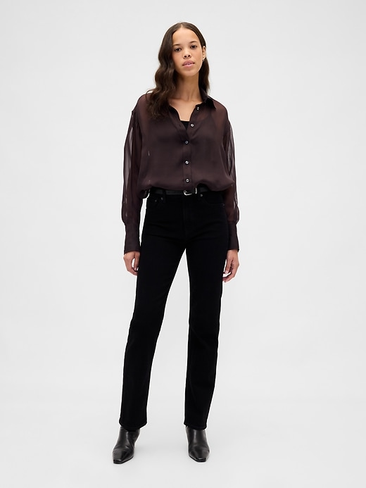 Image number 2 showing, Sheer Organza Big Shirt