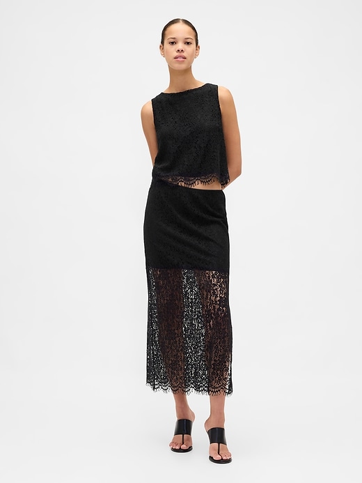 Image number 1 showing, Lace Maxi Skirt