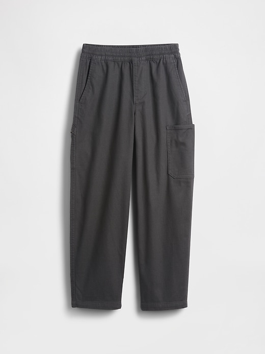 Image number 2 showing, Kids Brushed Cargo Baggy Taper Pants