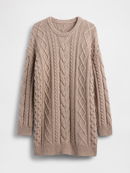 Image number 7 showing, Cable-Knit Mini Sweater Dress