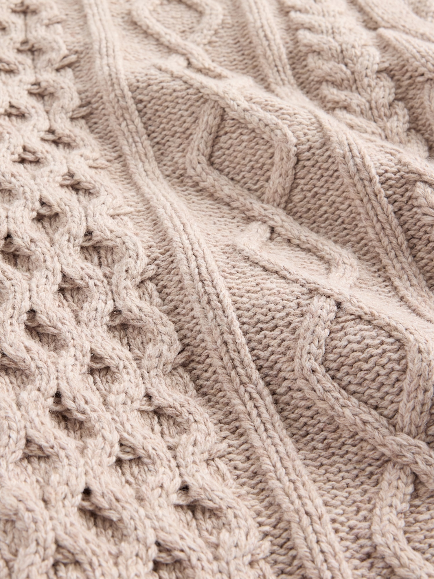 Cable-Knit Mini Sweater Dress