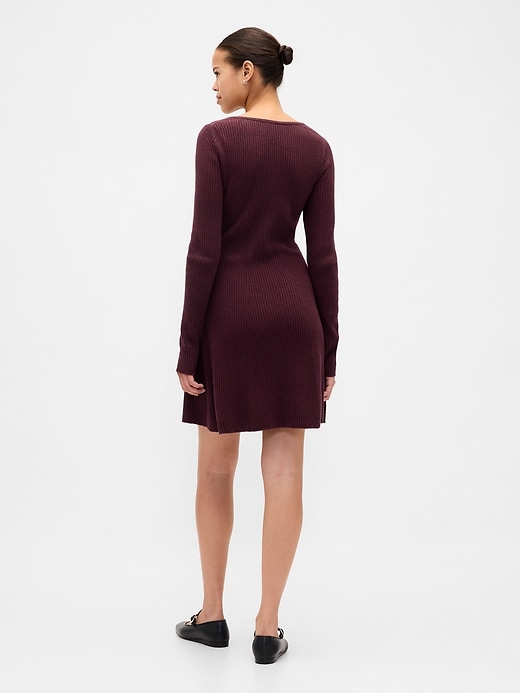 Image number 2 showing, CashSoft Rib Mini Sweater Dress