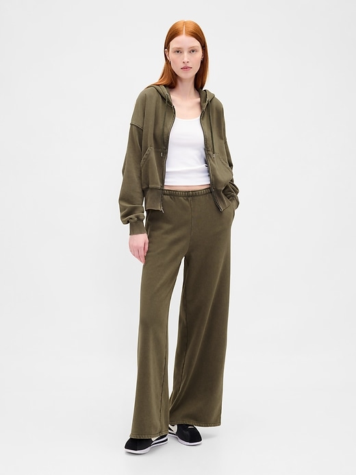 Image number 1 showing, VintageSoft Baggy Wide-Leg Sweatpants