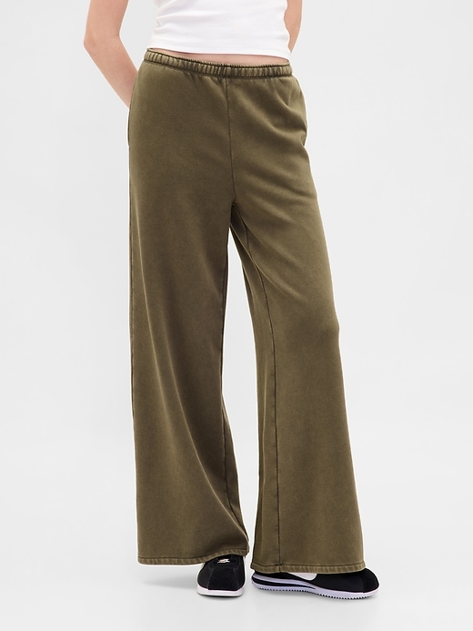 Image number 2 showing, VintageSoft Baggy Wide-Leg Sweatpants