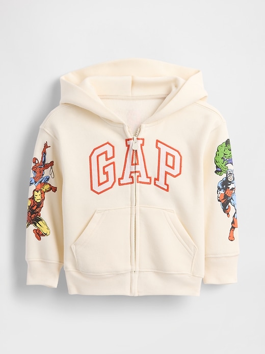 Image number 1 showing, Baby & Toddler VintageSoft Marvel Logo Zip Hoodie
