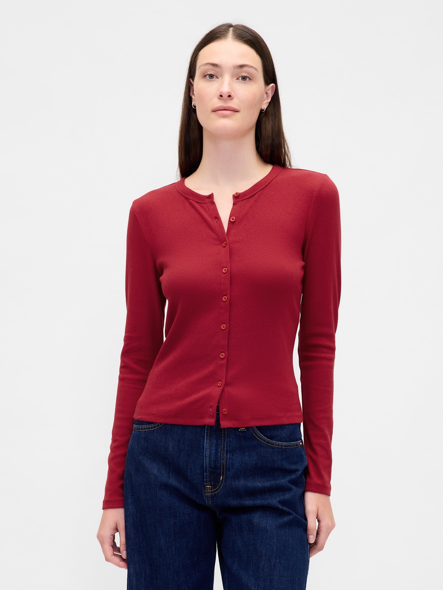 Modern Crewneck Cardigan