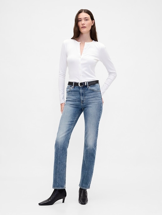 Image number 1 showing, High Rise '90s Slim Straight Jeans