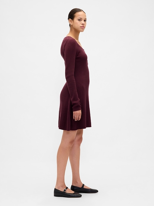 Image number 3 showing, CashSoft Rib Mini Sweater Dress