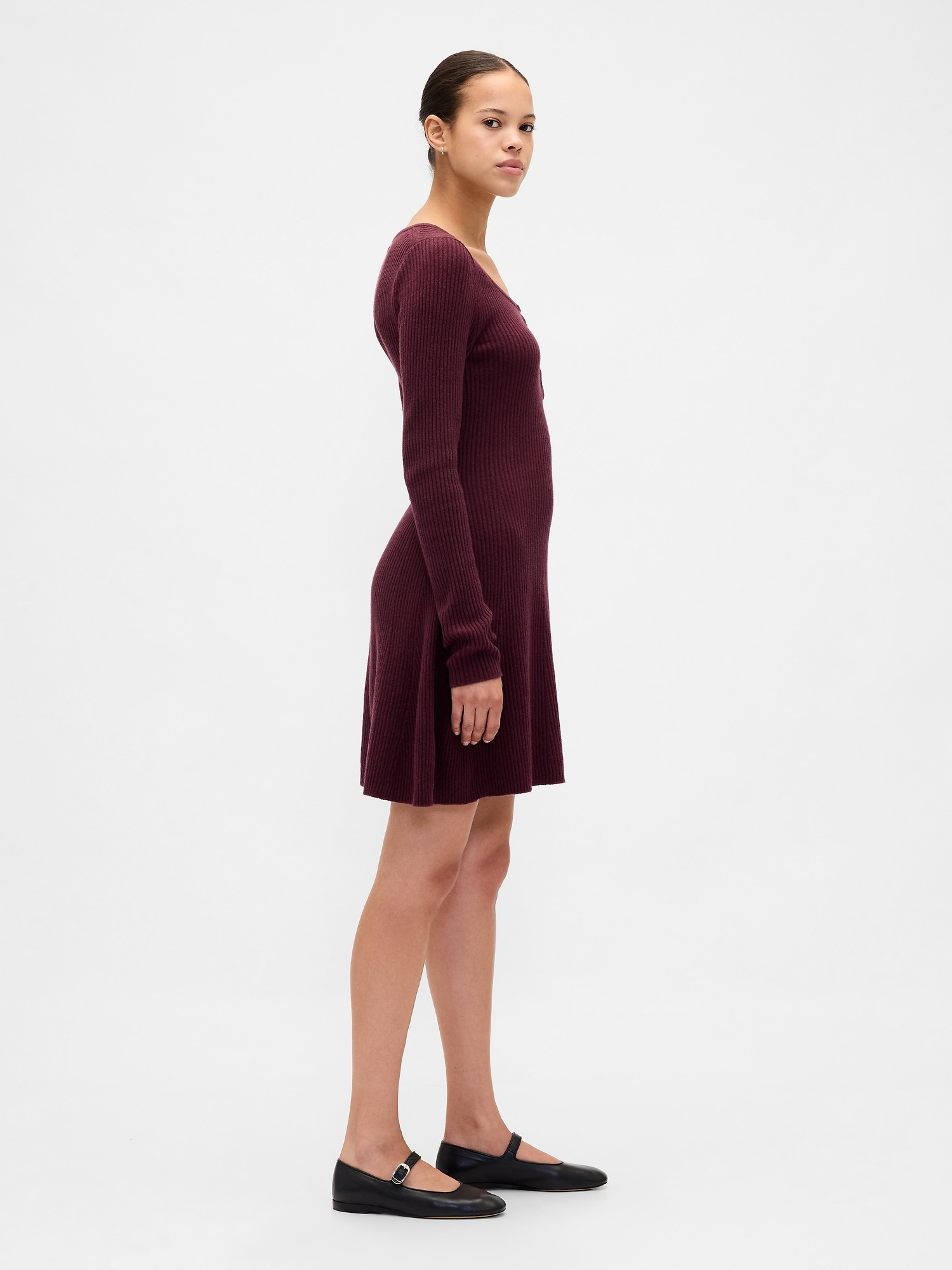 cashsoft rib mini sweater dress CashSoft Rib Mini Sweater Dress