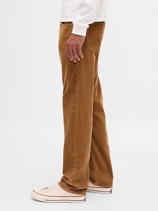 Image number 3 showing, Corduroy Relaxed Straight Pants