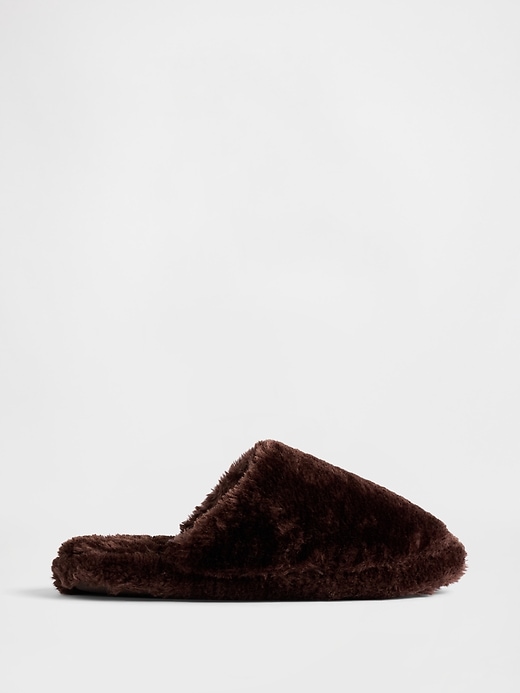 Image number 1 showing, Faux Fur Slippers