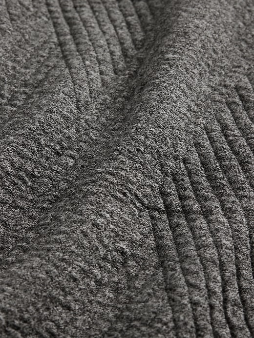 Image number 3 showing, GapFit Quilted Jacquard Knit Funnel-Neck Pullover